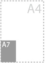 A7<br/><span style='font-size:11px;'>(7,4 * 10,5 cm)</span>